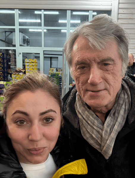 ющенко на рынке Ющенко на рынке